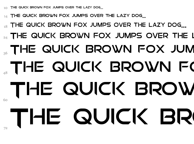 Chromia font waterfall